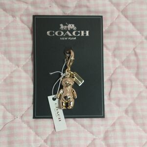 Coach Gold Teddy Bear Charm